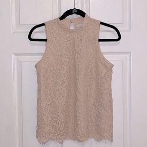 Fourteenth Place Kathleen Lace Overlay Blouse